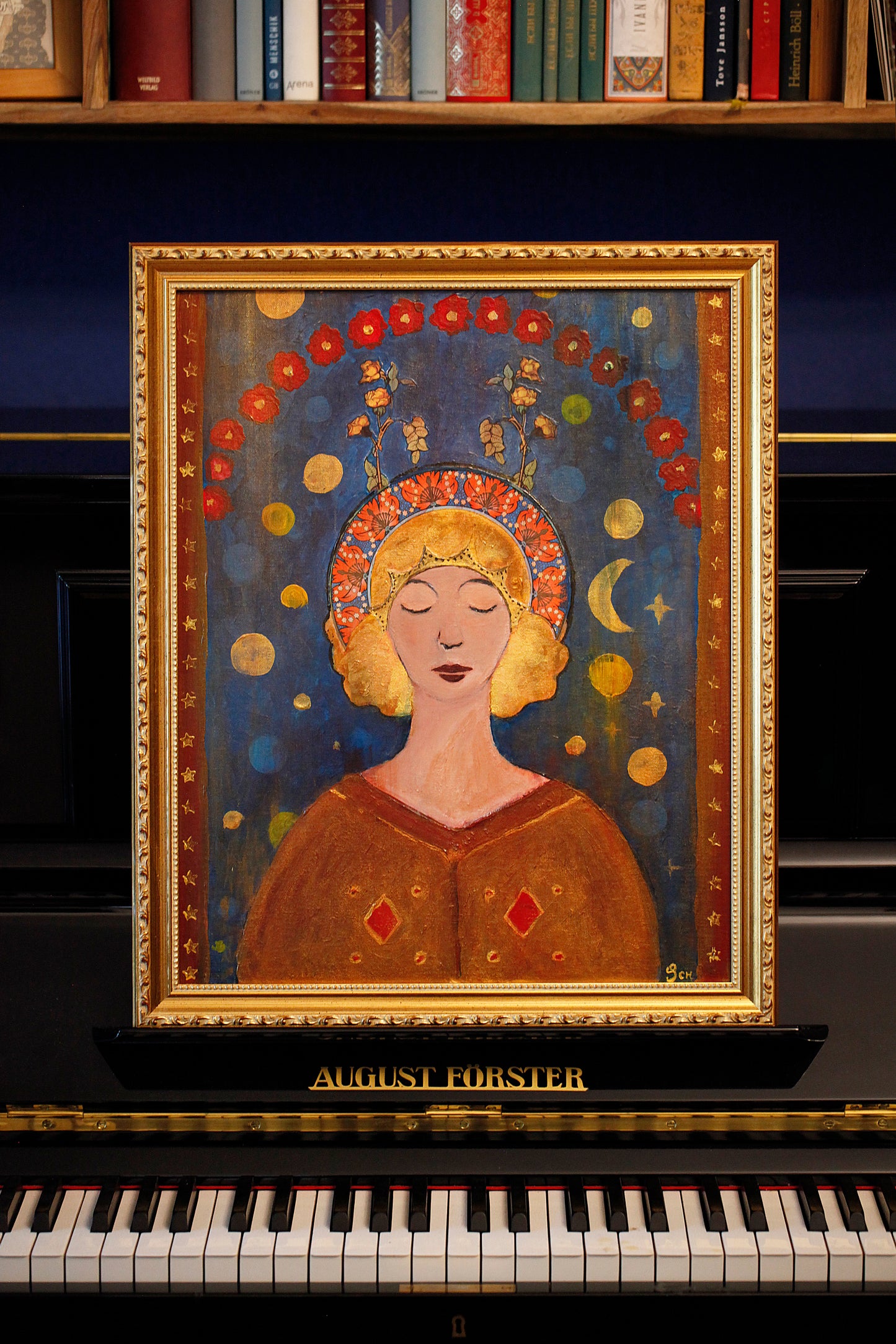 "Lailah" – Original Painting, 40 × 50 cm (15.7 × 19.7 in)