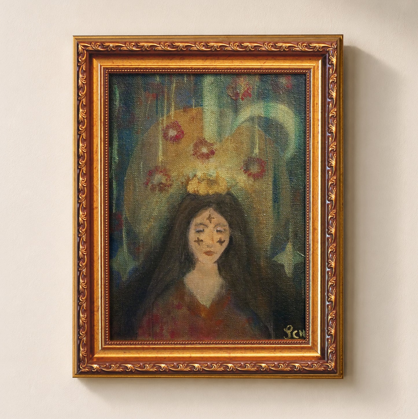 "Traumkönigin" – Original Painting, 18 × 24 cm (7.1 × 9.4 in) (Copy)