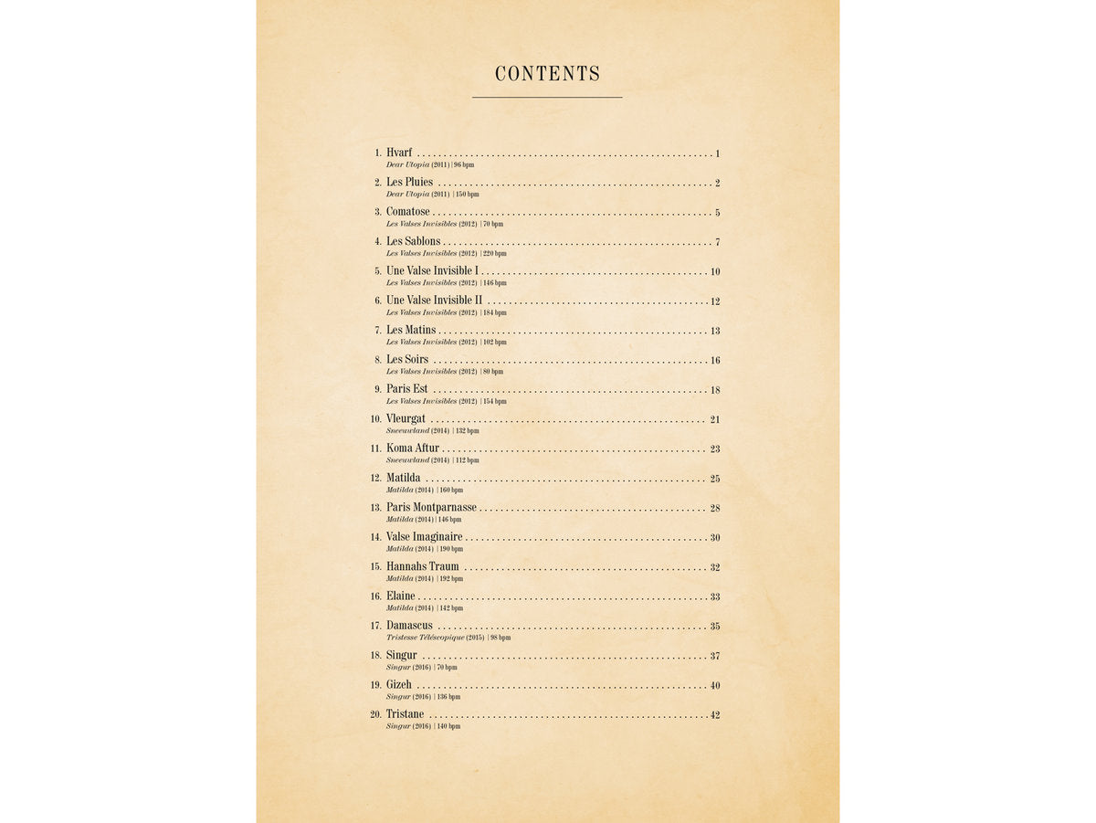 Sheet Music Book "Piano Solo Works Vol. I"