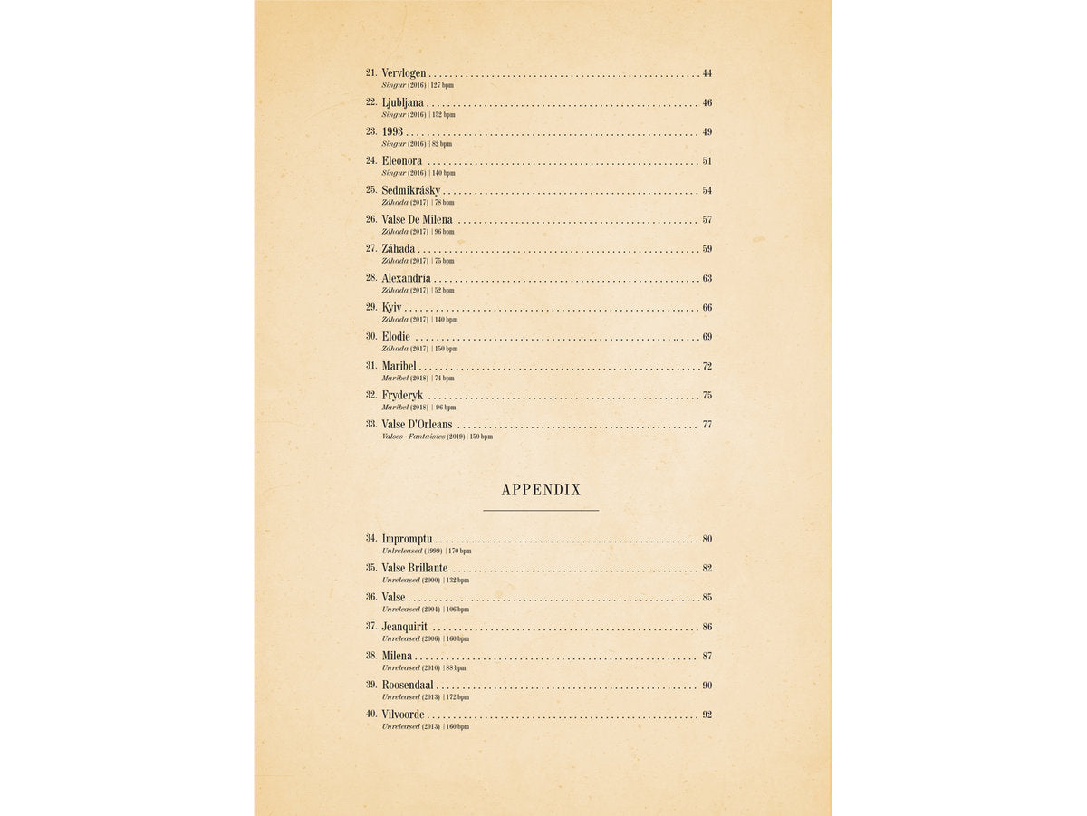 Sheet Music Book "Piano Solo Works Vol. I"