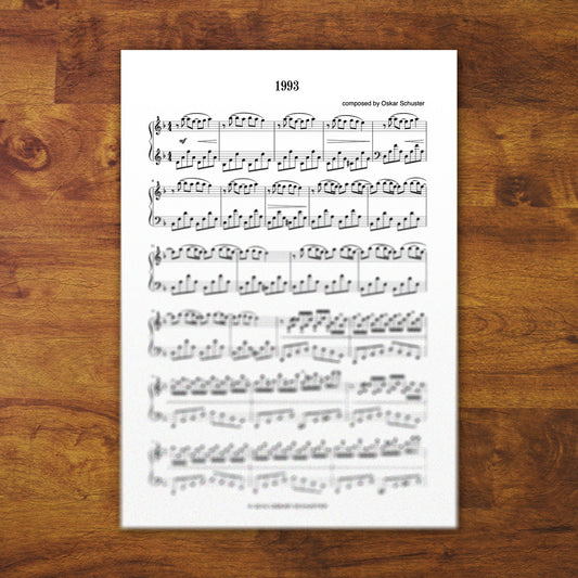 Piano Sheets "1993"