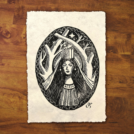 Original Signed Linoprint "Elaine"