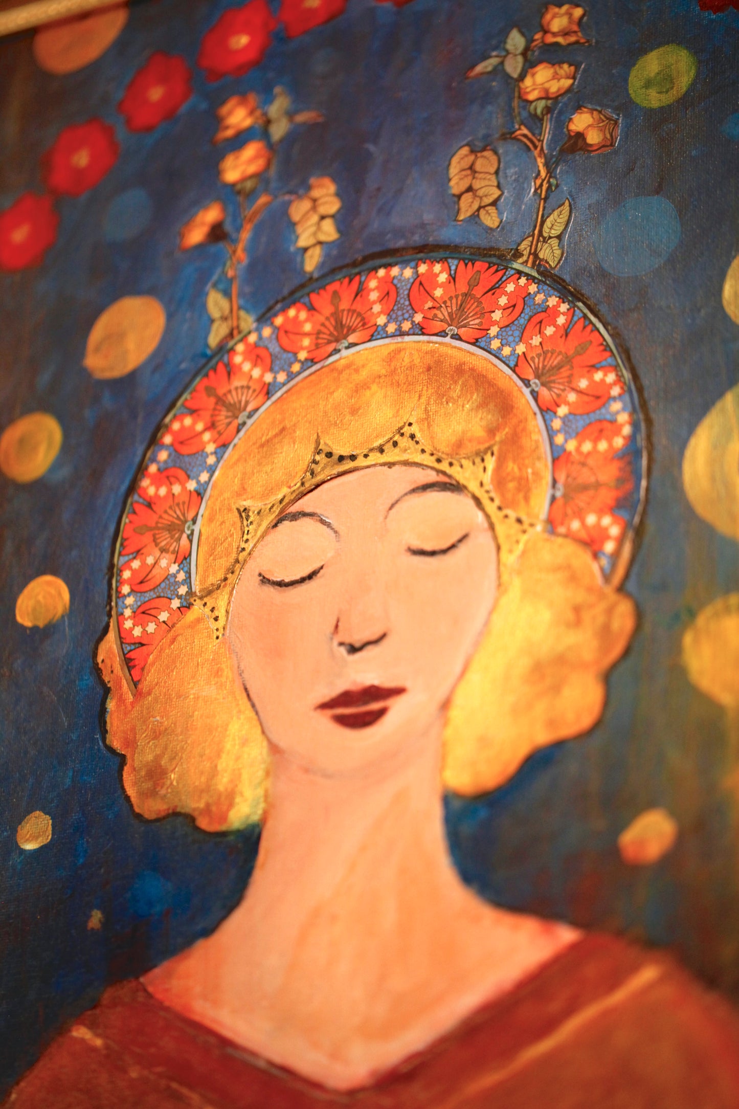 "Lailah" – Original Painting, 40 × 50 cm (15.7 × 19.7 in)