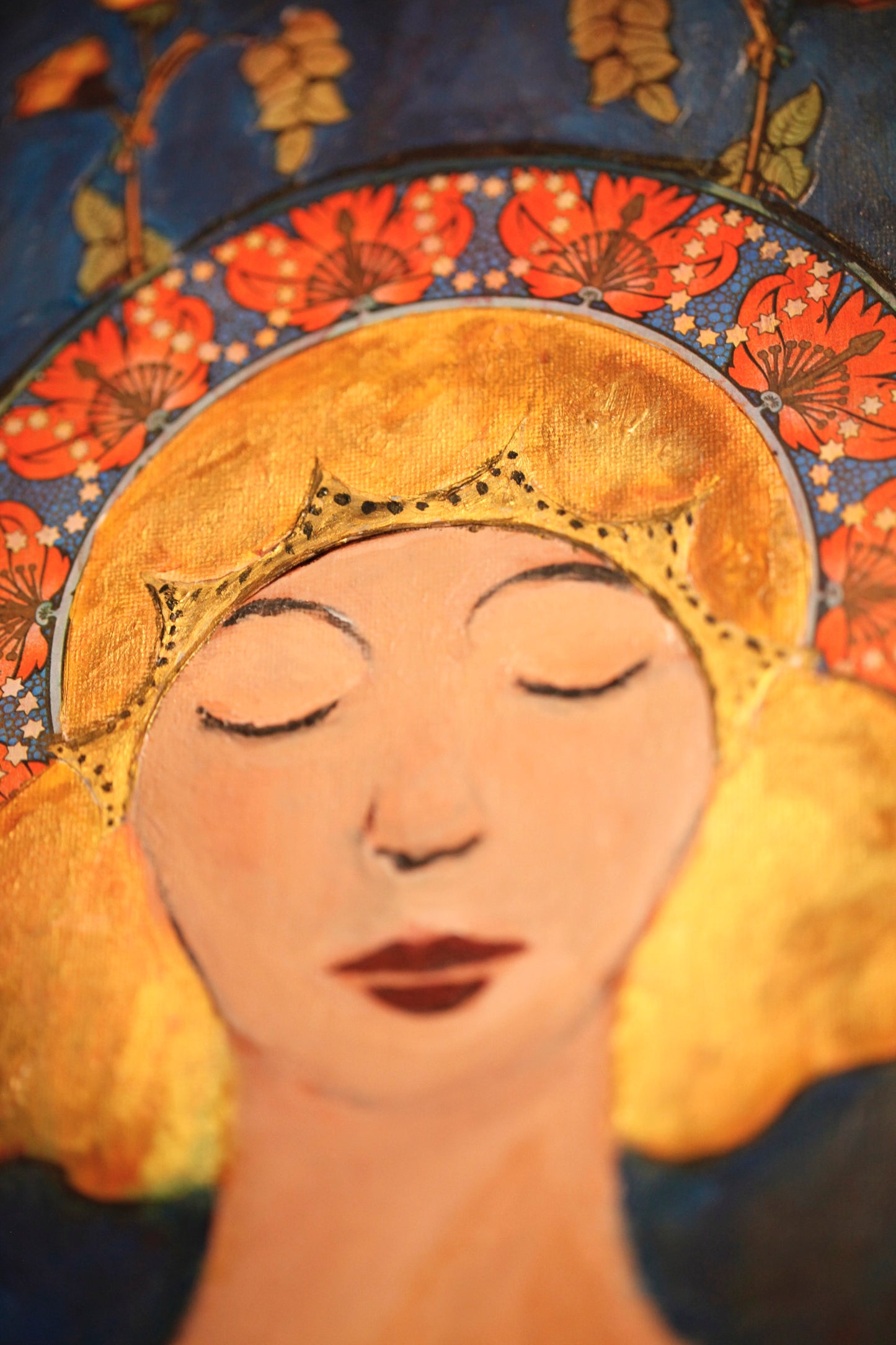 "Lailah" – Original Painting, 40 × 50 cm (15.7 × 19.7 in)