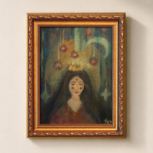 "Traumkönigin" – Original Painting, 18 × 24 cm (7.1 × 9.4 in) (Copy)
