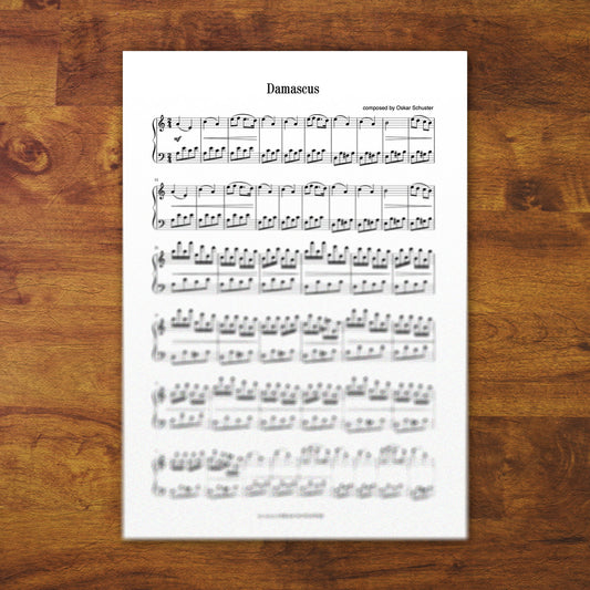 Piano Sheets "Damascus"
