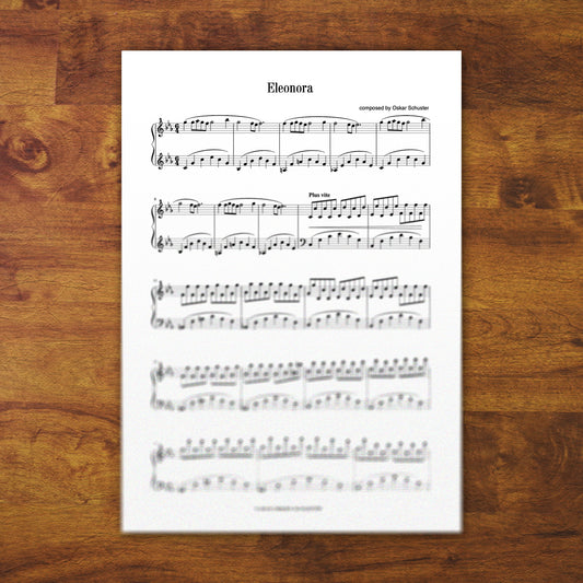 Piano Sheets "Eleonora"