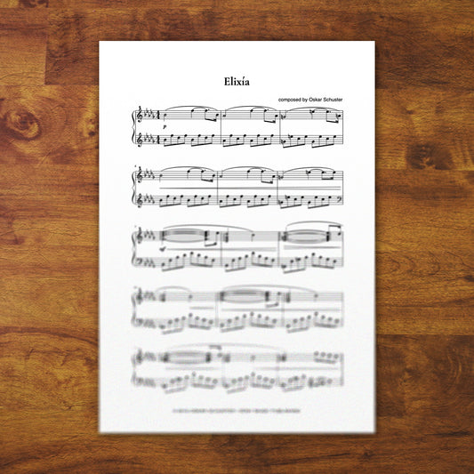 Piano Sheets "Elixía"