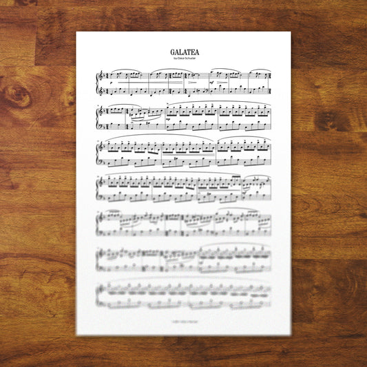 Piano Sheets "Galatea"