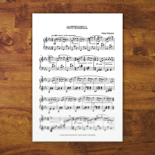 Piano Sheets "Gotteszell"