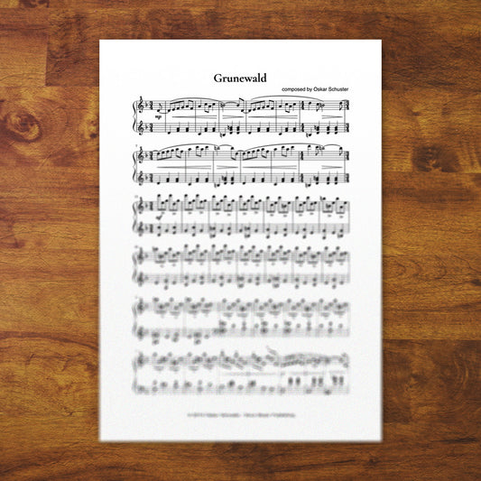 Piano Sheets "Grunewald"