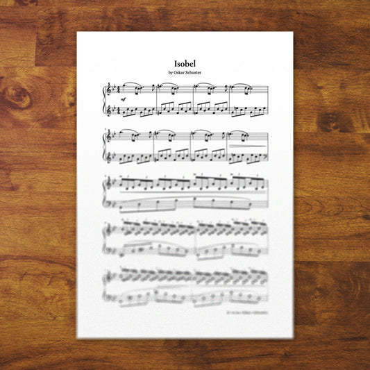 Piano Sheets "Isobel"