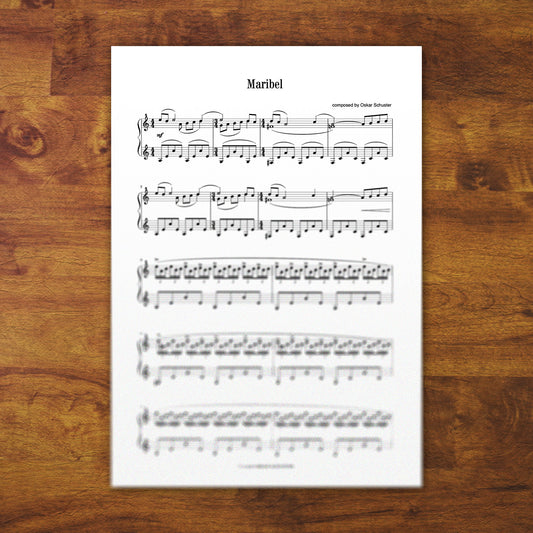 Piano Sheets "Maribel"