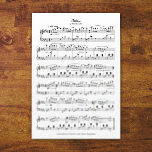 Piano Sheets "Naiad"