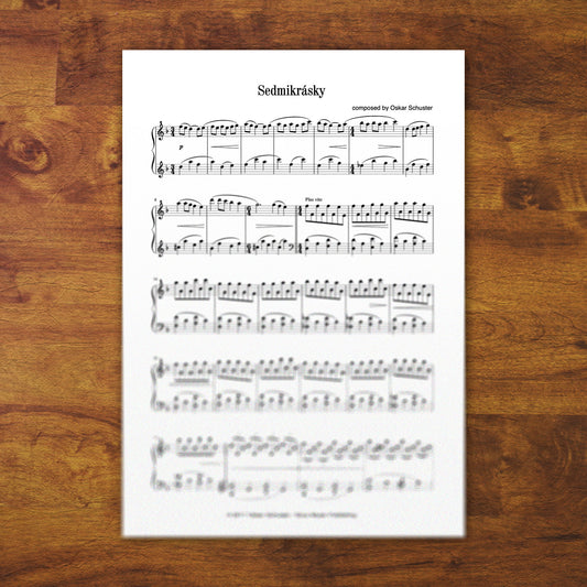 Piano Sheets "Sedmikrásky"