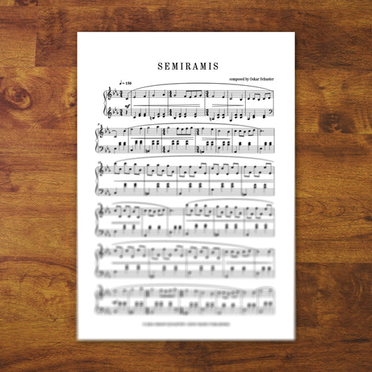 Klaviernoten "Semiramis"