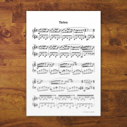Piano Sheets "Theben"